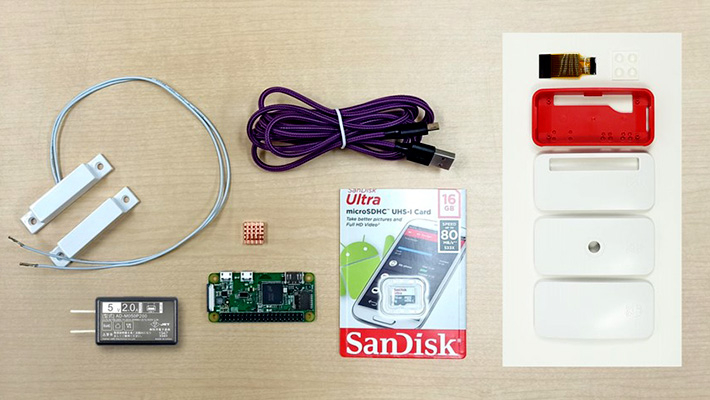 Kit mailed to participants of online IoT class