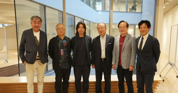 (from left) Kuma, Otomo, Hibino, Taki, Masu, Yanase