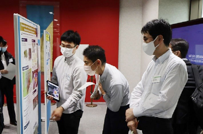 Poster session at Digital Multi-Purpose Hall on Ookayama Campus