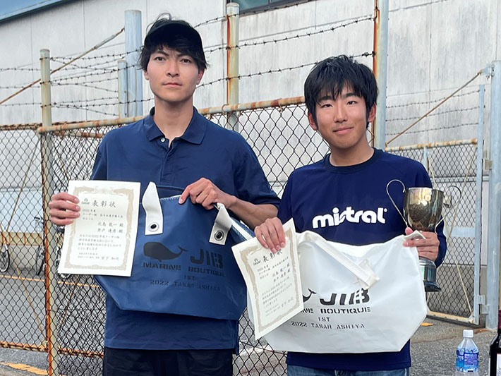 Kitajima (left) and Ido after victory