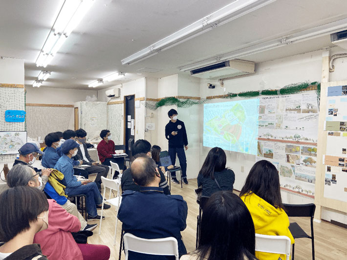 Presentation to local residents about Ookayama-related urban design topics