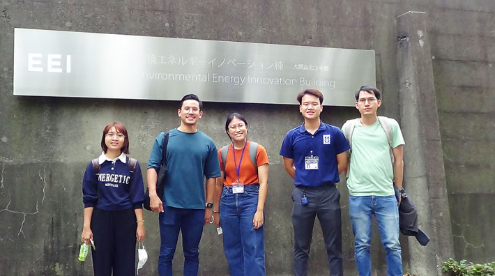 In front of the Environmental Energy Innovation Building