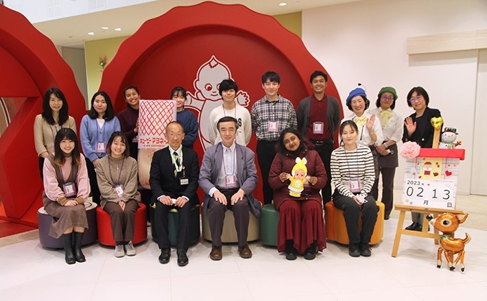 Tokyo Tech students touring facilities of Kewpie Corporations Mayo Terrace
