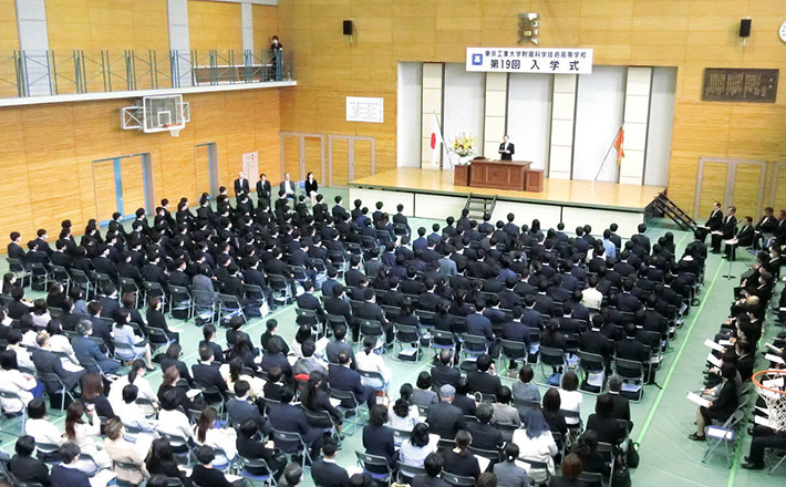 Tokyo Tech High School of Science and Technology holds 2023 entrance ceremony