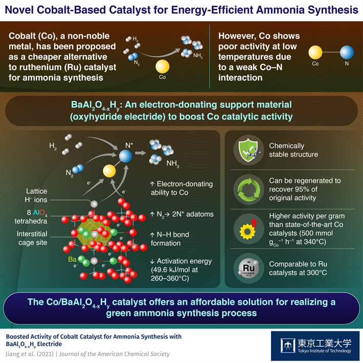Novel Cobalt-Based Catalyst for Energy-Efficient Ammonia Synthesis
