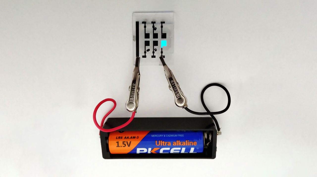Novel Organic Light-Emitting Diode with Ultralow Turn-on Voltage for Blue Emission
