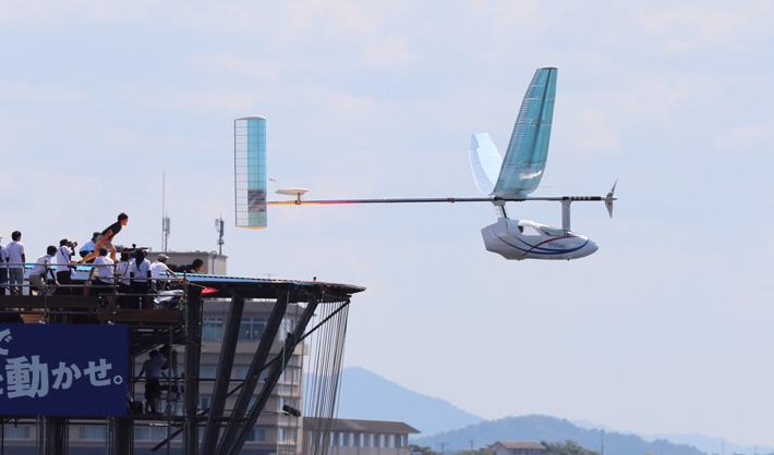 Meister's aircraft and pilot just after take-off