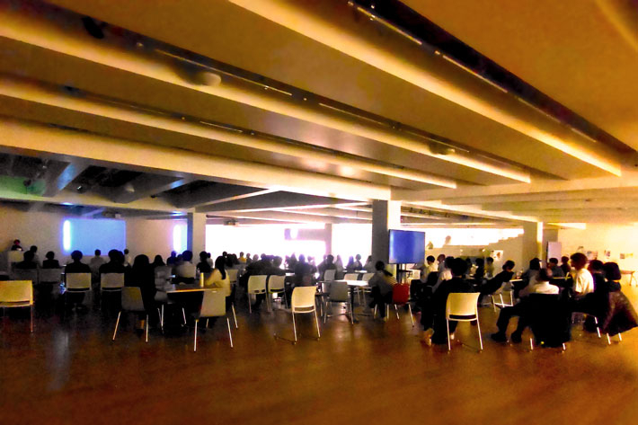 Screenings at event space in Taki Plaza