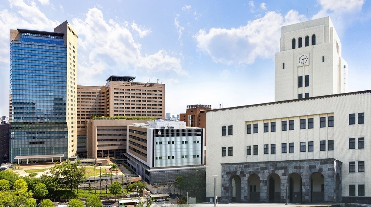 Exterior view of the College of Tokyo Institute of Technology and Tokyo Medical and Dental University