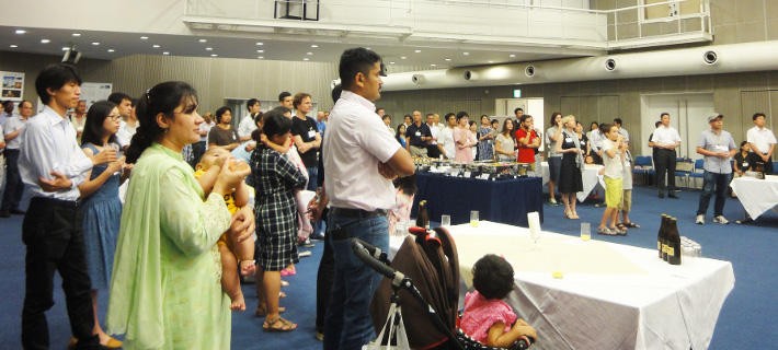 International exchange party at the 50th Tokyo Tech Welcomes You