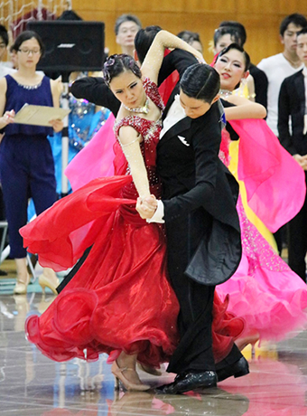 Ryoga Takeda and Nagisa Koizumi (Shirayuri University), 4th in tango for 2nd and 3rd-year students, Photo courtesy of Misa Momokawa