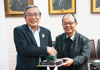 President Mishima (left) and President Suplido (right)