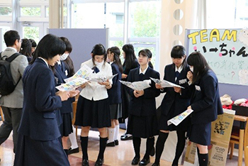 Students holding a meeting at the event venue
