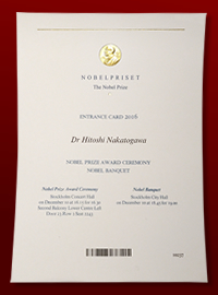Invitation to Nobel festivities