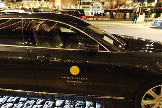 Limousine sent by the Nobel Foundation