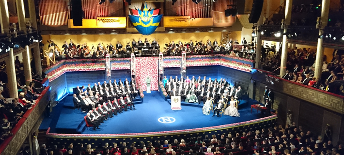 Professor Ohsumi attends Nobel Prize Award Ceremony and Banquet