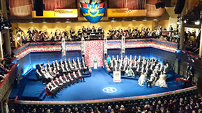 Professor Ohsumi attends Nobel Prize Award Ceremony and Banquet