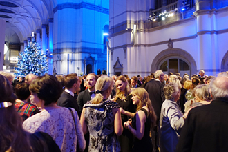 Reception in museum's Great Hall