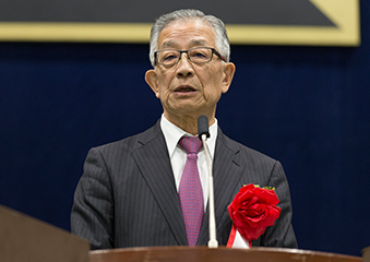 Mr. Ishida, president of the Tokyo Tech Alumni Association