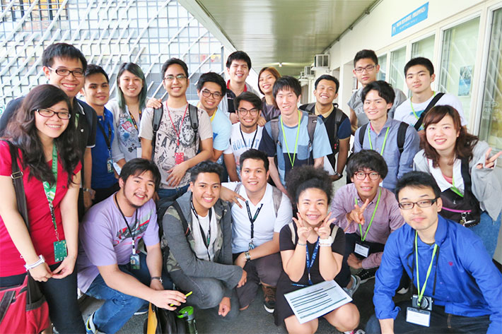 Program participants and local students at De La Salle University, Manila