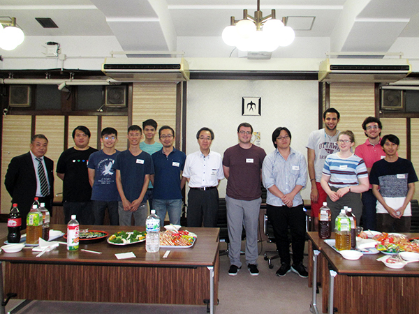 Group photo at welcome party