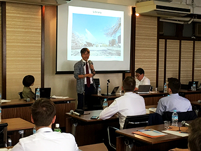 Dean Wada's presentation on School of Materials and Chemical Technology