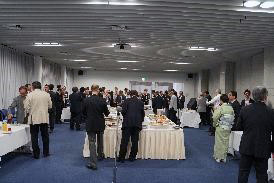 Alumni Association representatives and officials at luncheon hosted by president