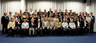 Alumni Association representatives and officials at luncheon hosted by president