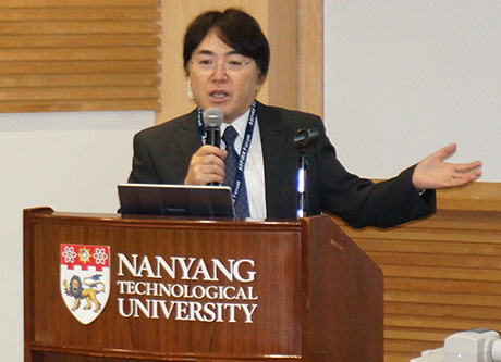 Professor Aoki's talk on research activities using Tokyo Tech's supercomputer TSUBAME