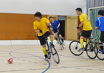 Matsuda’s balancing act in front of the goal