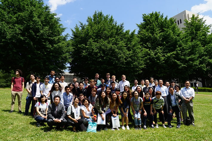 Summer Program students on their first day at Tokyo Tech