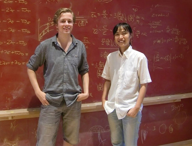 Kilian Lieret (left) and Prof. Hideko Nomura
