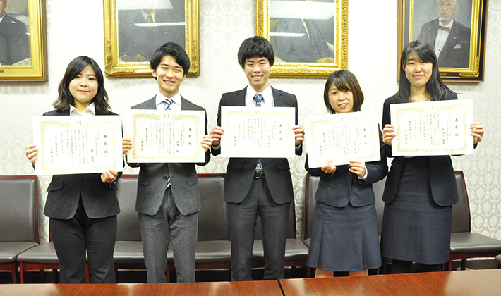 2017 Tokyo Tech Award for Student Leadership recipients