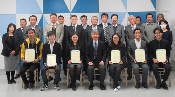 TAIST students with their certificate of completion 