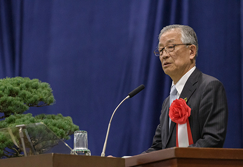 Mr. Ishida, president of the Tokyo Tech Alumni Association