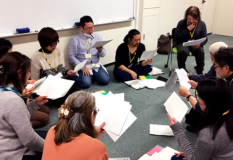 Group reading of the libretto