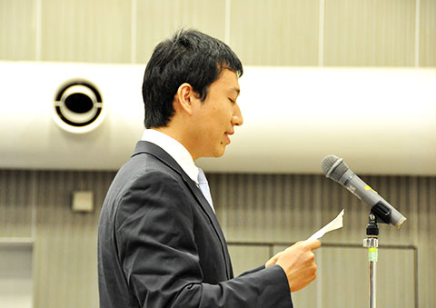 Speech by valedictorian Xi