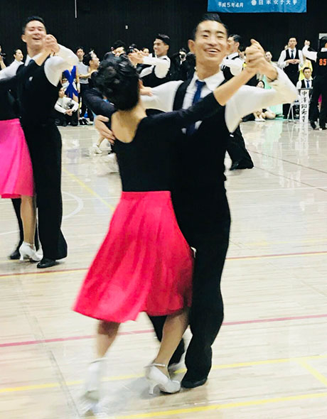 Takumi Matsuo, 7th Academic Group, Aoi Okonogi, 7th Academic Group, 10th in waltz for 1st-year students