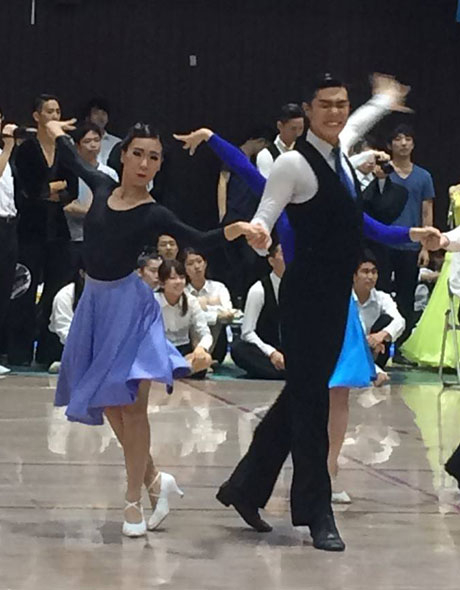 Jun Seok Ahn, 4th Academic Group, Maika Yoshimura, 7th Academic Group, 8th in cha-cha for 1st-year students