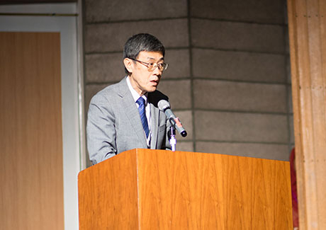 Prof. Hinode giving opening speech