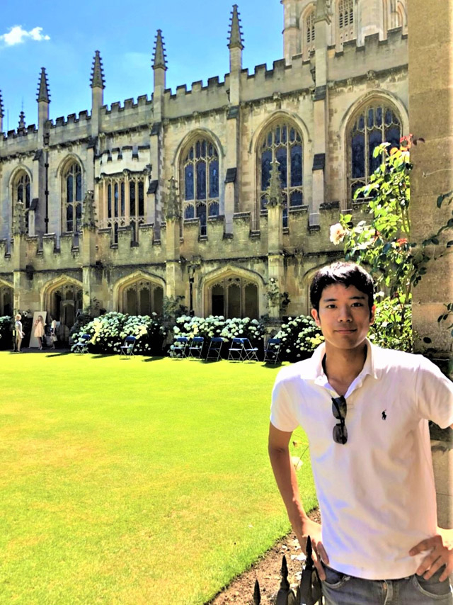 Matsuda in front of Christ Church