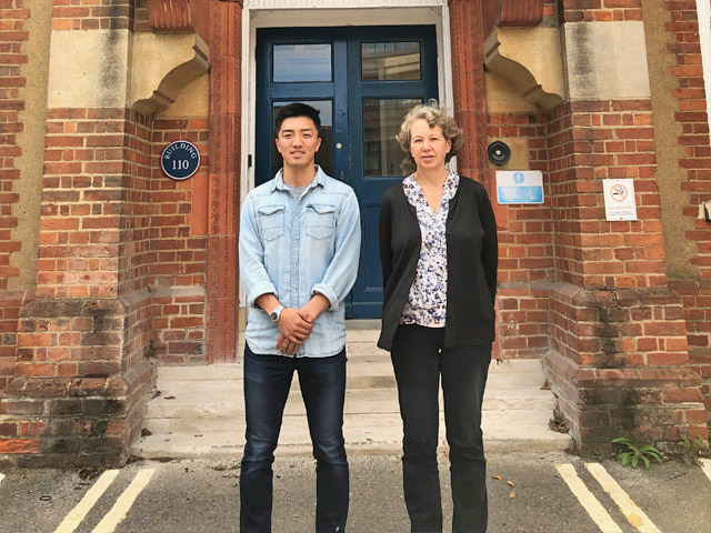 Fujisawa (left) with Host Professor Keyna O'Reilly