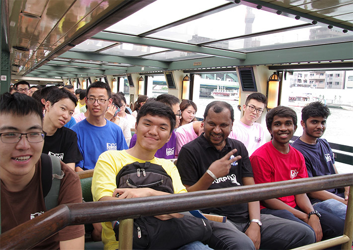 Sightseeing together in Tokyo