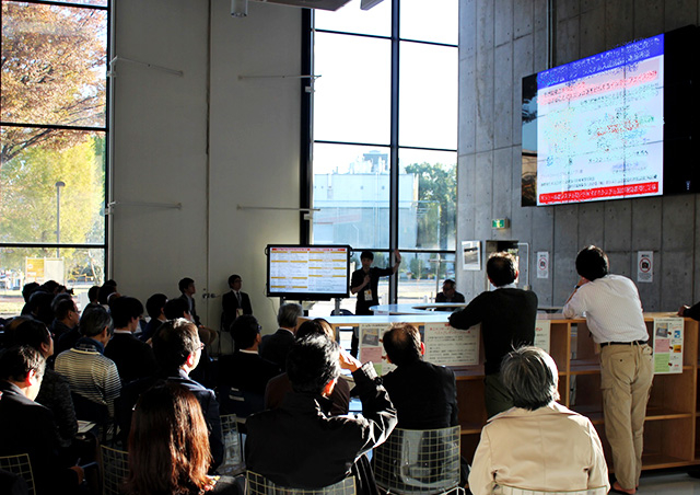 Participants watching the presentations 