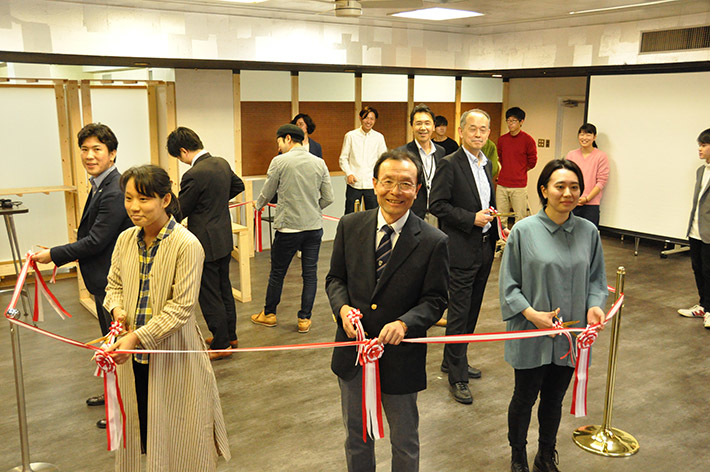 Students and staff at opening ceremony