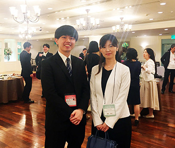 Loh (left) with Assoc. Prof. Morita