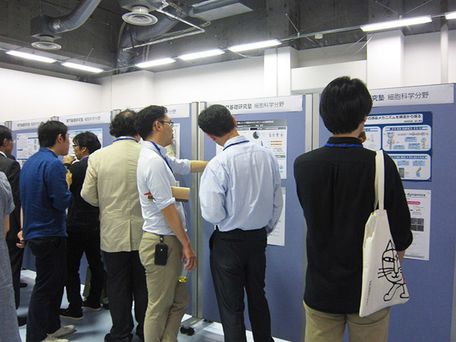 At the poster presentations and reception