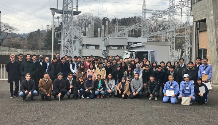 Group photo at Shiroyama Power Plant