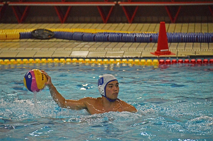 Tokyo Tech student top scorer in Kanto Students' Water Polo League