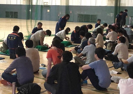 Basic first aid class at Tokyo Tech